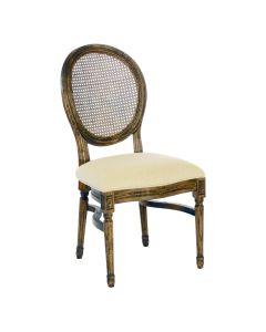 Provence Woven Back Chair with Pad