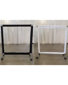 Floor Rolling Partition with Trim 5' wide x 5.5' high