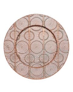 Roma Copper Charger Plate 13"