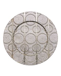 Roma Silver Charger Plate 13"