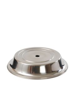 Round Stacking Stainless Plate Cover 12"