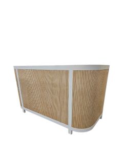 Savannah White with Natural Wood Bar 6'