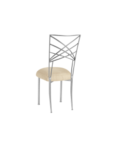 Silver Chameleon with Parchment Linette Cushion