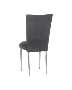 Charcoal Suede Silver Chameleon