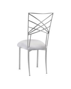 Silver Chameleon with Light Grey Stretch Knit Cushion