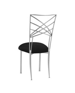 Silver Chameleon with Black Stretch Knit Cushion