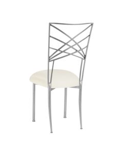 Silver Chameleon with Ivory Stretch Knit Cushion