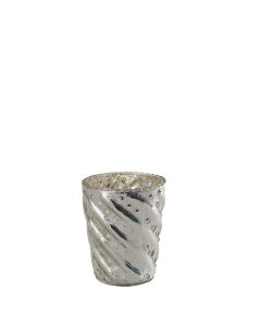 Silver Mercury Cup Candle Holder 3.25"