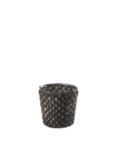 Smoke Diamonds Raised Candle Holder 2.75"
