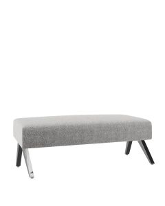 Soho Grey Boucle Lounge Rectangle Ottoman