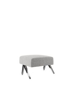 Soho Grey Boucle Lounge Square Ottoman