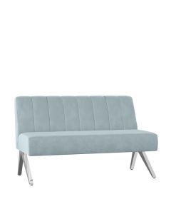 Soho Rain Velvet Lounge Loveseat