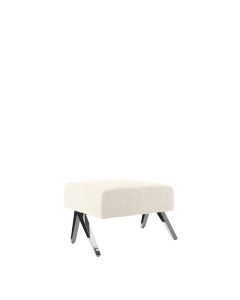 Soho Snow Boucle Lounge Square Ottoman