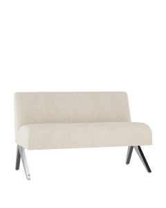 Soho Snow Boucle Lounge Loveseat