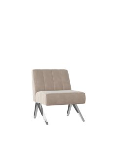 Soho Truffle Velvet Lounge Chair