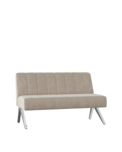 Soho Truffle Velvet Lounge Loveseat