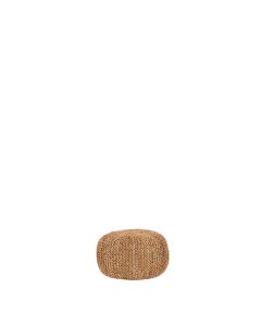 Tan Jute Pouf 30"