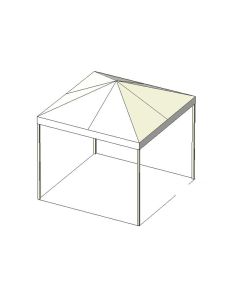10' x 10' White Frame Tent