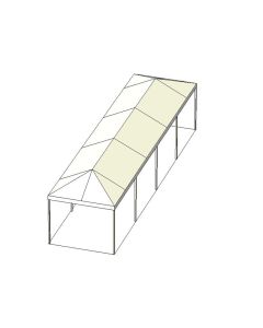 10' x 40' White Frame Tent