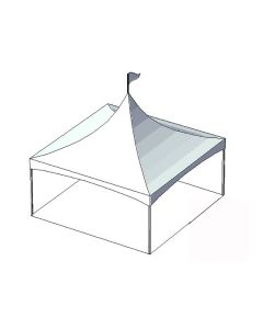 20' x 20' White Hi Peak Tent