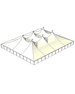 100' x 120' White Tension Tent