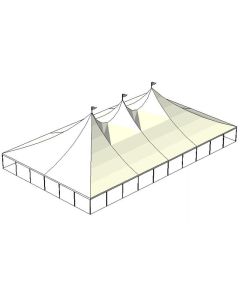 60' x 100' White Tension Tent