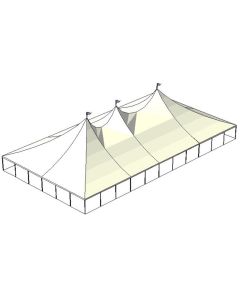 60' x 110' White Tension Tent