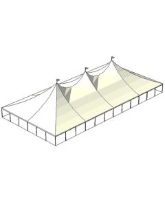 60' x 120' White Tension Tent