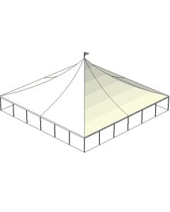 60' x 60' White Tension Tent