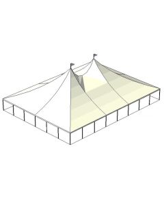 60' x 80' White Tension Tent