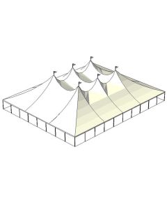 80' x 100' White Tension Tent