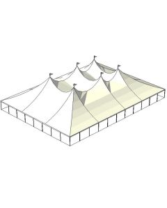 80' x 110' White Tension Tent