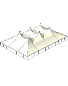 80' x 120' White Tension Tent
