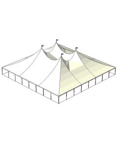 80' x 80' White Tension Tent