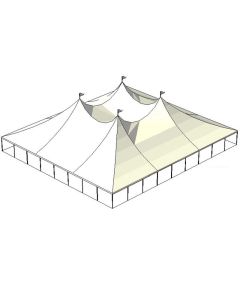 80' x 90' White Tension Tent