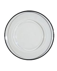 Tuxedo Black Rim Charger 13"