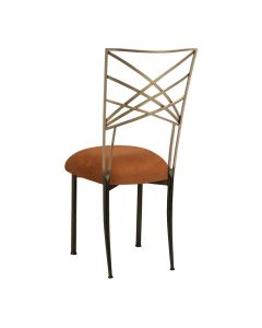 Two Tone Chameleon with Copper Suede Cushion