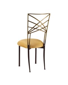Two Tone Chameleon with Gold Stretch Knit Cushion