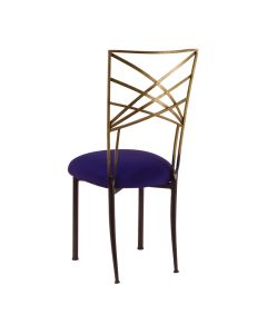 Two Tone Chameleon with Navy Stretch Knit Cushion