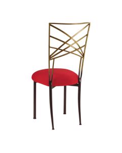Two Tone Chameleon with Red Stretch Knit Cushion 