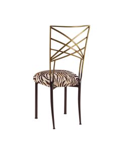 Two Tone Chameleon with Zebra Stretch Knit Cushion