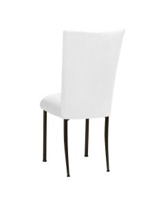 Two Tone Chameleon White Suede Chair