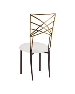Two Tone Chameleon with Ivory Suede Cushion