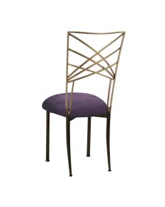 Two Tone Chameleon with Lilac Suede Cushion
