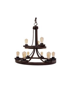 Chandelier, 9 Light Edison