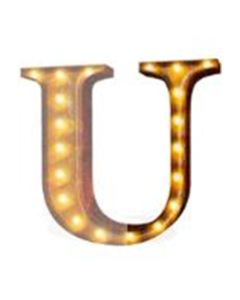 Marquee Letter "U"