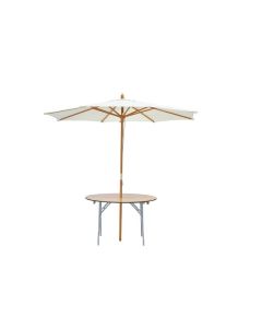 Umbrella Table with 9' Natural Market