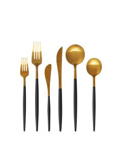 Uptown Black Brushed Gold Collection