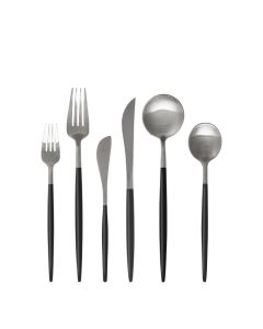 Uptown Black Brushed Silver Collection