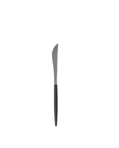 Uptown Black Silver Dinner Knife